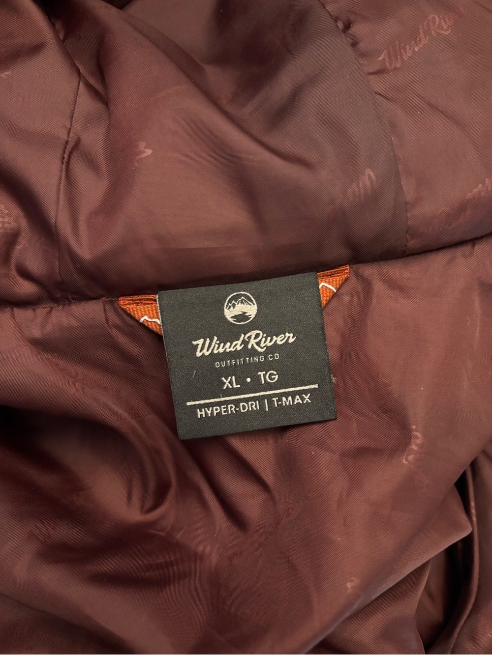 Men's Hooded Quilted Puffer Jacket in Orange - Picture 4 of 4